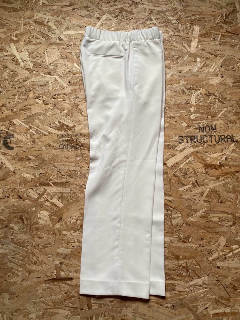 H&M Men's White Pleated Dress Pants